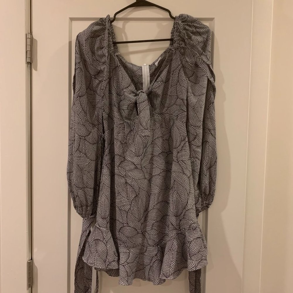 Verge Girl gray tie dress